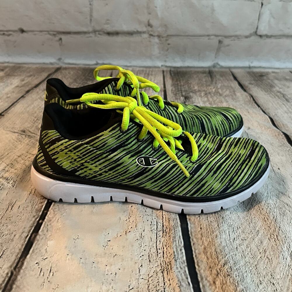 C22 Champion Women’s Black & Yellow Memory Foam Running Shoes, Size 6